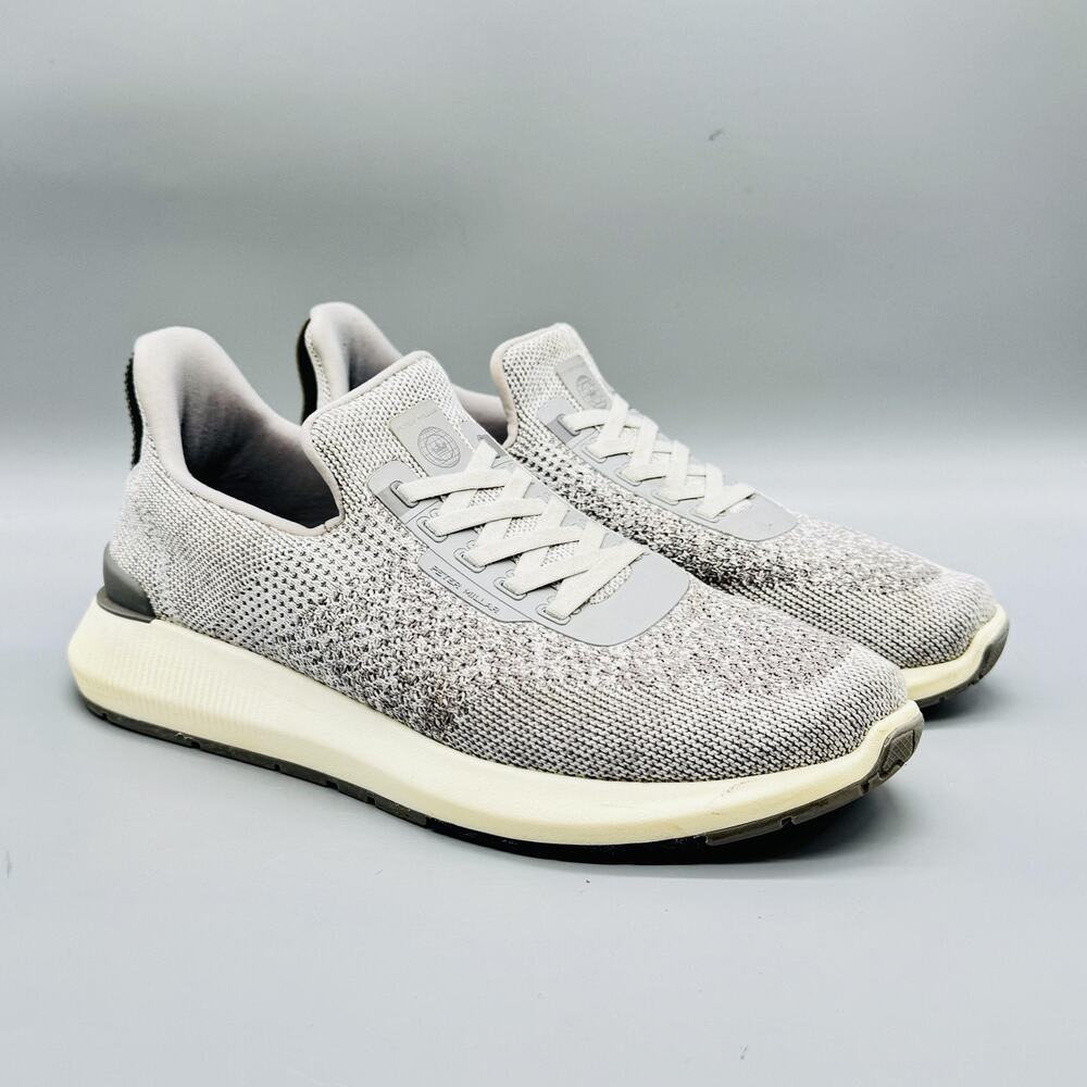 Peter Millar Shoes Mens 9.5 Gray Knit Apollo Walking Athletic Sneakers Comfort